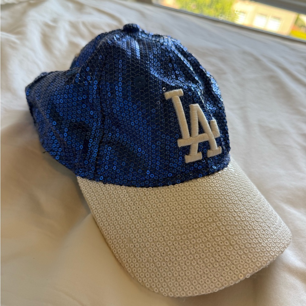 Victoria's Secret Blue and White Sequin Hat